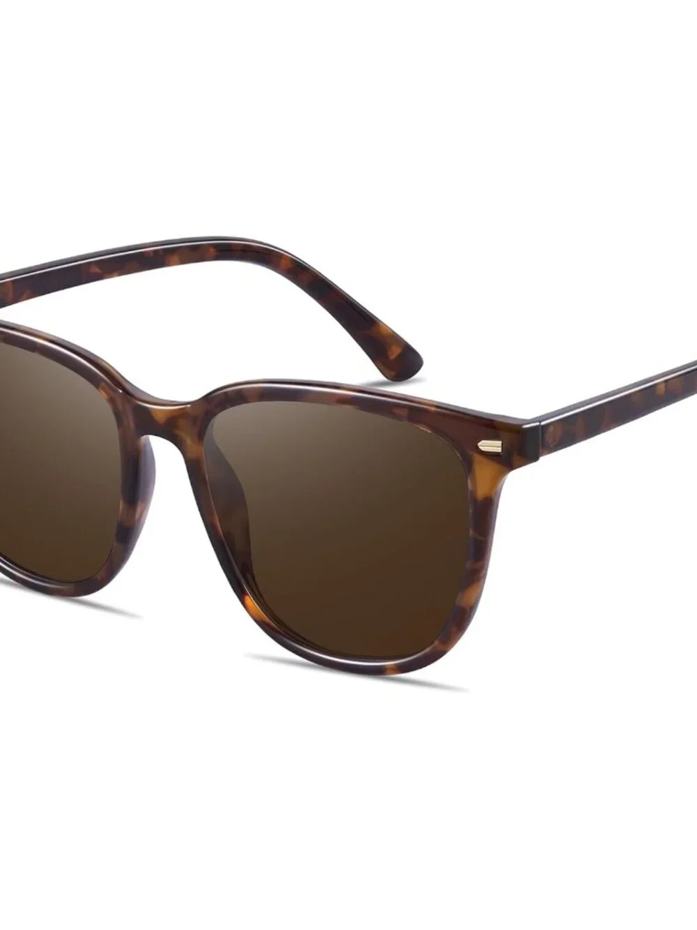 Elegant Tortoise Big Frame UV400 Polarized Sunglasses for Women – Retro Style